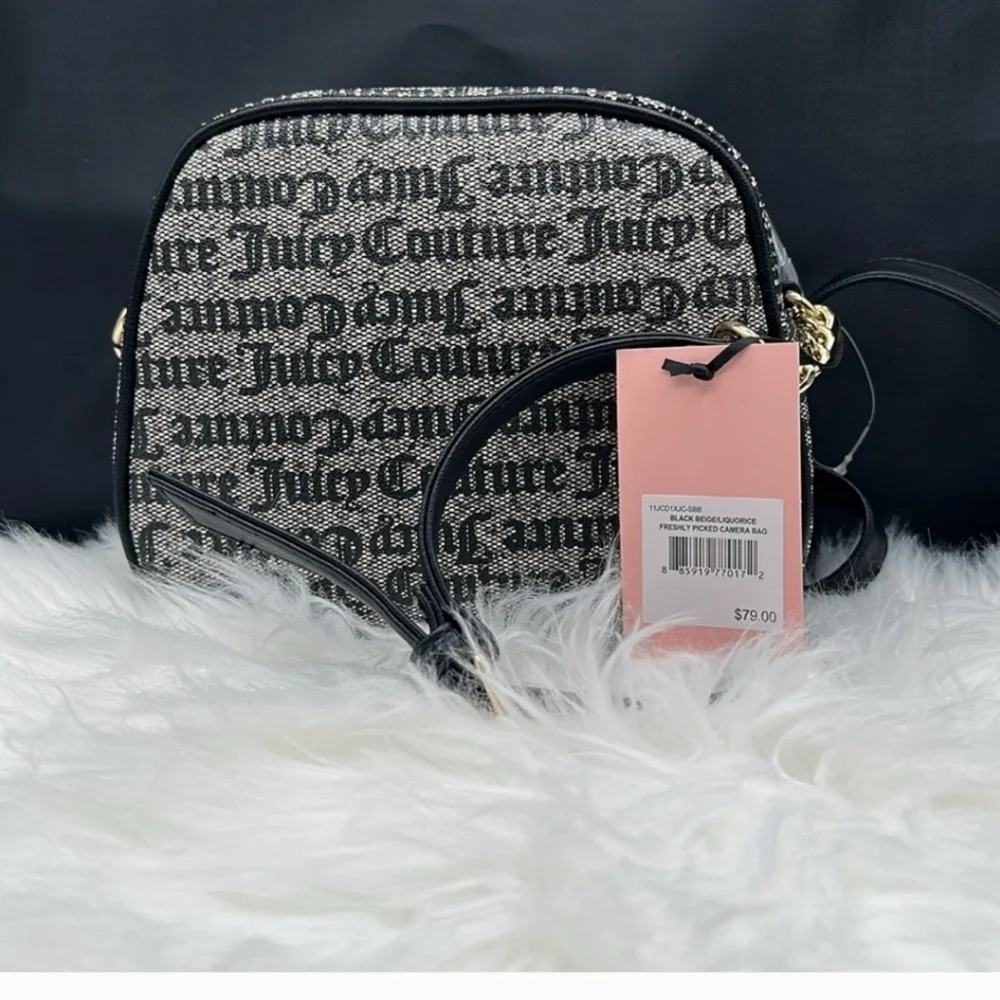 🖤▪️Juicy Couture▪️ Black beige/ Liquourice Freshly  picked camera bag
